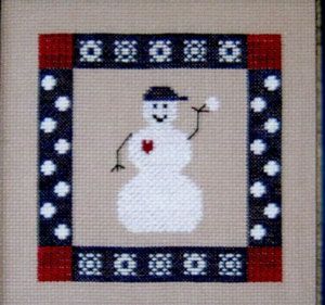 A snowman square