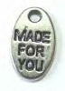 goutte argent inscription "made for you"