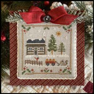 log cabin squirrel, série log cabin christmas