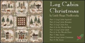 in the woods bear, série log cabin christmas