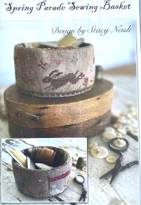 spring parade sewing basket